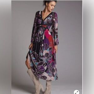 Stunning Let me Be from Anthropologie Floral Dress 1X